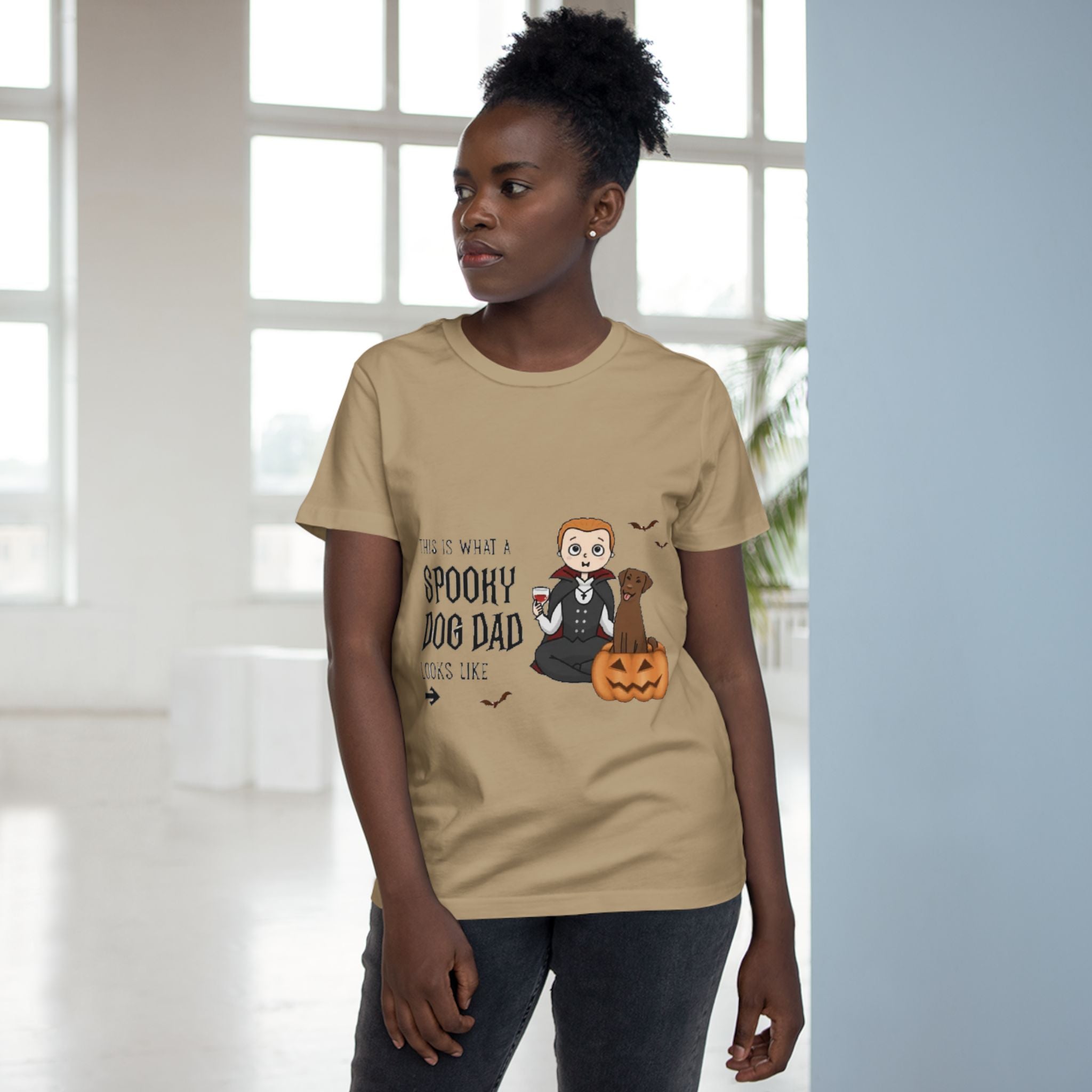 This is what a spooky Dog Dad Looks like | Women Maple Tee